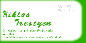 miklos trestyen business card