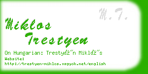 miklos trestyen business card